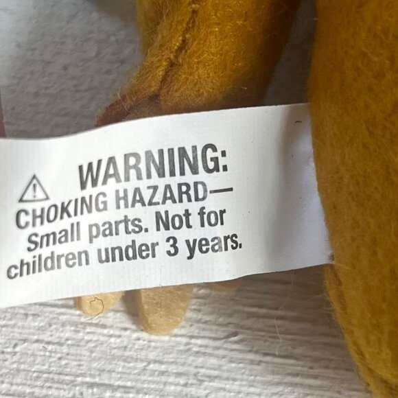 2024 Target Bullseye Plush Forest Creature Monkey Doll Checkered Scarf New - Picture 5 of 8